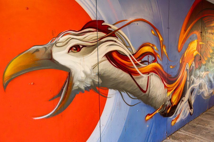Streetart_JH_Erde, Feuer, Wasser, Luft
